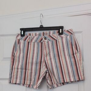 a.n.a Multicolor Striped Women's Shorts